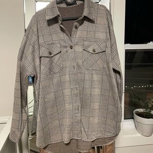 90s style button down shirt/jacket